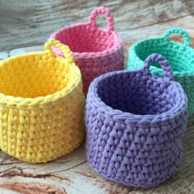 Comment faire un panier au crochet avec vos propres mains? -5