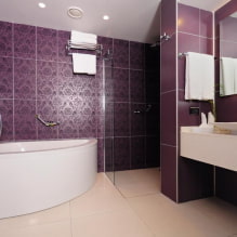 Corner bathtub sa interior: mga kalamangan at kahinaan, mga halimbawa ng disenyo-7