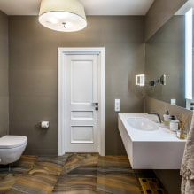 Éclairage dans la salle de bain: conseils pour choisir, emplacement, idées de design-8