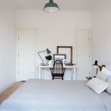 Chambre dans des tons blancs: photo à l'intérieur, exemples de conception-0