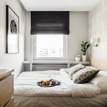 Chambre étroite: photo à l'intérieur, exemples de disposition, comment disposer le lit-5