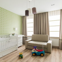 Chambre d'enfant pour un nouveau-né: idées de décoration d'intérieur, photo-7