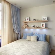 Conception de chambre moderne avec balcon-1