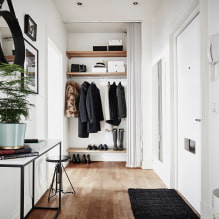 Dressing dans le couloir: vues, photos à l'intérieur, idées de design-5