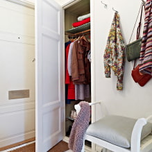 Dressing dans le couloir: vues, photos à l'intérieur, idées de design-8