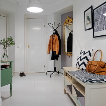 Comment décorer l'intérieur du couloir et du couloir dans le style scandinave? -0