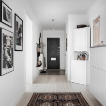 Comment décorer l'intérieur du couloir et du couloir dans le style scandinave? -5