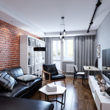 Comment décorer correctement un intérieur de style loft à Khrouchtchev? -4