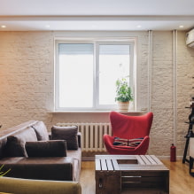 Comment décorer correctement un intérieur de style loft à Khrouchtchev? -5