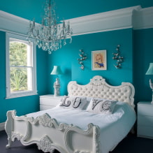 Chambre aux tons turquoise: secrets de conception et 55 photos-0