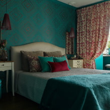 Chambre aux tons turquoise: secrets de conception et 55 photos-4