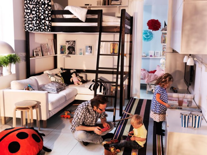 7 astuces pour une grande famille à vivre dans un petit appartement