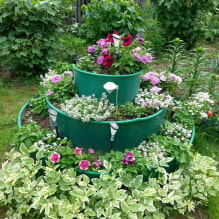 Comment aménager un parterre de fleurs à plusieurs niveaux dans un chalet d'été? -5