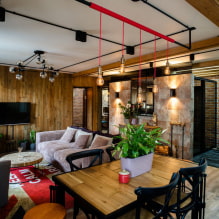 10 idées pour organiser l'éclairage dans le style d'un loft-1