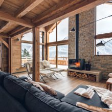 Chalet à l'intérieur: description du style, choix des couleurs, meubles, textiles et décor-6