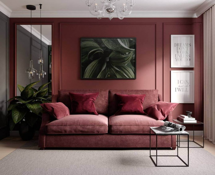 Comment utiliser la couleur Marsala à l'intérieur ?