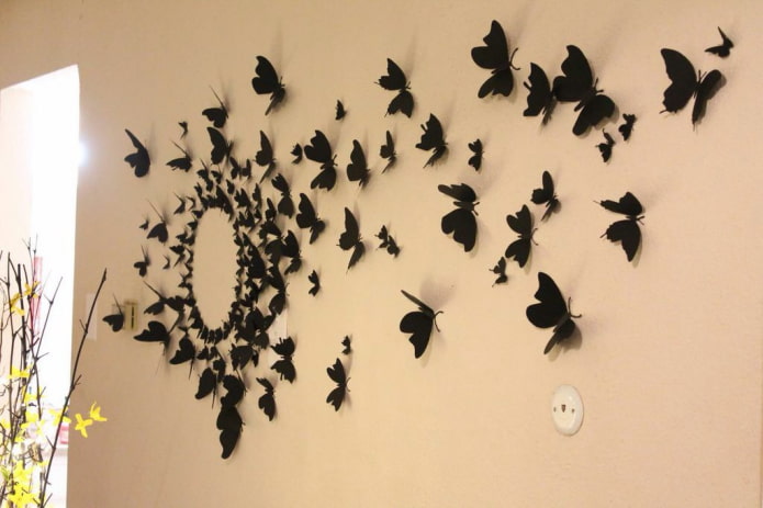 Paano palamutihan ang isang pader na may mga butterflies?