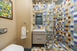 Paano maganda pagsamahin ang mga tile at pintura sa dekorasyon sa banyo?