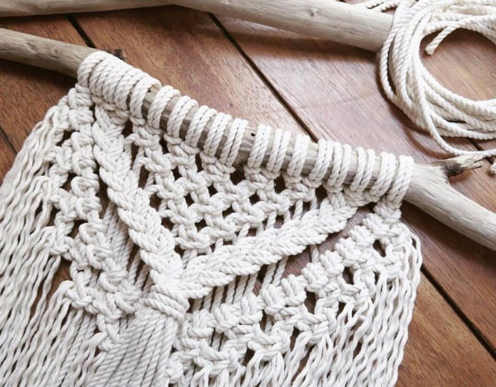 À quoi ressemble le macramé à l'intérieur?