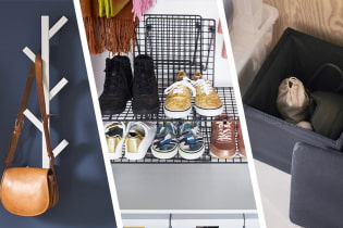 Organisation du stockage dans le couloir avec des marchandises d'IKEA