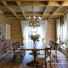 Décoration de plafond dans une maison en bois-5