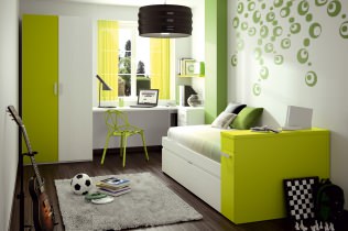 Chambre d'enfant en vert