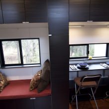 Intérieur d'un mobil home-wagon avec une remorque-9