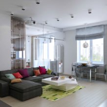 Aménagement intérieur d'un studio 47 m². m-1