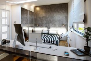 L'intérieur du bureau dans la chambre