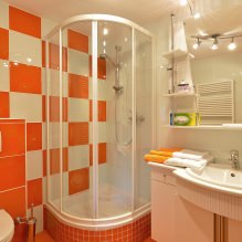 Conception de salle de bain orange-2