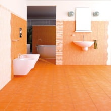 Conception de salle de bain orange-4