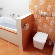 Conception de salle de bain orange-20