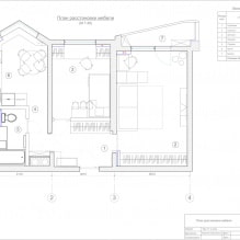 Conception d'un appartement de deux pièces 55 m². m-3