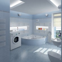 Conception de salle de bain dans les tons bleus-4