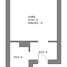 Skandináv belsőépítészet egy 24 nm-es kis stúdióapartmanban. m-4