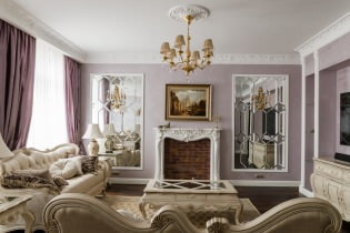 L'intérieur de l'appartement de style classique est de 137 m². m.